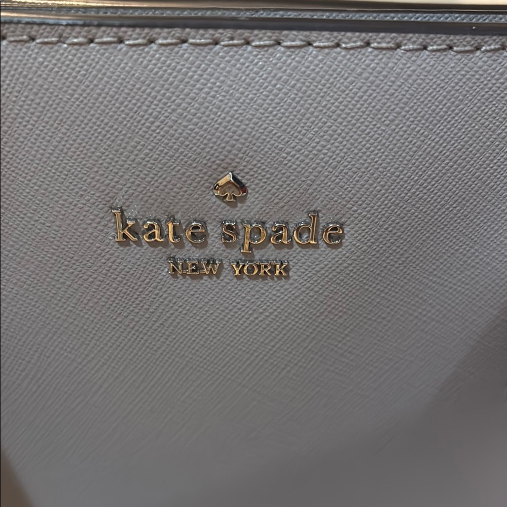 Kate Spade Gray Satchel with Structured Design and Top Handles - Picture 2 of 6